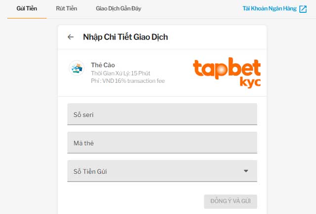 Cách gửi tiền TAPTAP bằng thẻ cào nhanh gọn, tiện mọi nơi