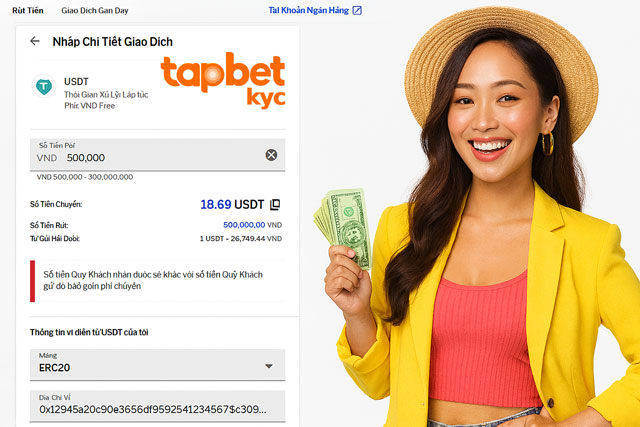 Cách rút tiền TAPTAP sang USDT